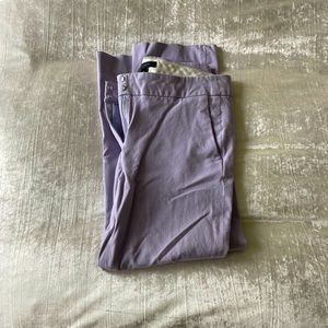 J. Crew. Lilac lavender work pants